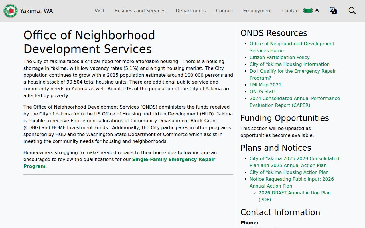 Yakima neighborhood development resource for meeting neighbors